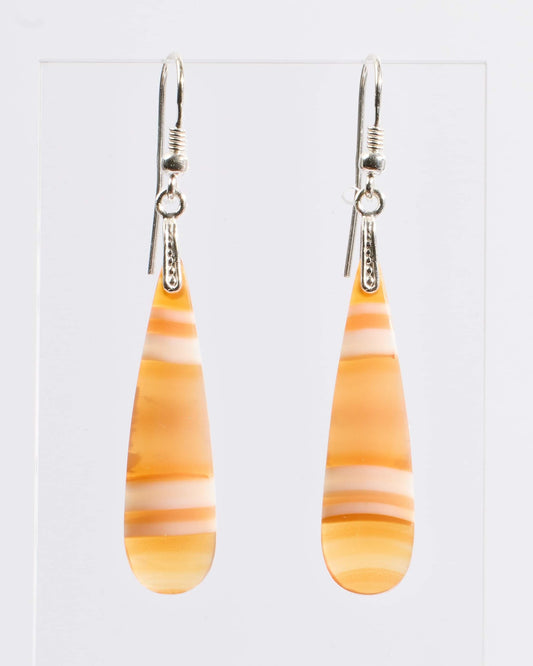 Earrings - Carnelian Stone - 925 Silver Hardware - C2